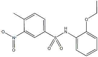 N-(2-ethoxyphenyl)-3-nitro-4-methylbenzenesulfonamide Structure