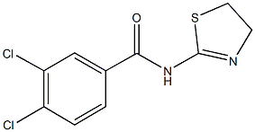 3,4-dichloro-N-(4,5-dihydro-1,3-thiazol-2-yl)benzamide,349107-05-7,结构式