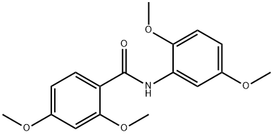 N-(2,5-dimethoxyphenyl)-2,4-dimethoxybenzamide,349107-29-5,结构式