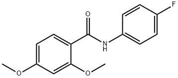 N-(4-fluorophenyl)-2,4-dimethoxybenzamide Structure