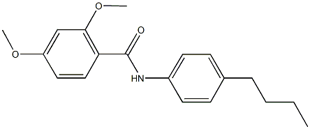 N-(4-butylphenyl)-2,4-dimethoxybenzamide Struktur