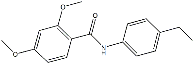 N-(4-ethylphenyl)-2,4-dimethoxybenzamide 化学構造式