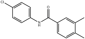 N-(4-chlorophenyl)-3,4-dimethylbenzamide 结构式