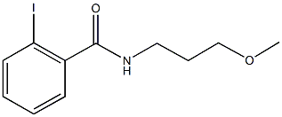 2-iodo-N-(3-methoxypropyl)benzamide Struktur