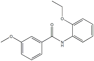 N-(2-ethoxyphenyl)-3-methoxybenzamide 结构式