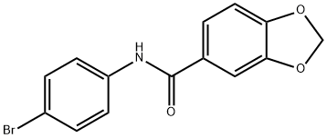 N-(4-bromophenyl)-1,3-benzodioxole-5-carboxamide Structure