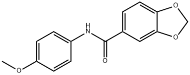 N-(4-methoxyphenyl)-1,3-benzodioxole-5-carboxamide,349113-98-0,结构式