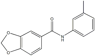 N-(3-methylphenyl)-1,3-benzodioxole-5-carboxamide Structure