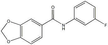 N-(3-fluorophenyl)-1,3-benzodioxole-5-carboxamide Structure