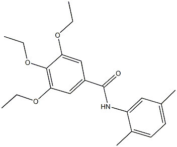 N-(2,5-dimethylphenyl)-3,4,5-triethoxybenzamide Struktur