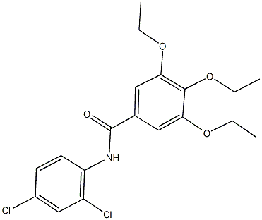 N-(2,4-dichlorophenyl)-3,4,5-triethoxybenzamide Struktur