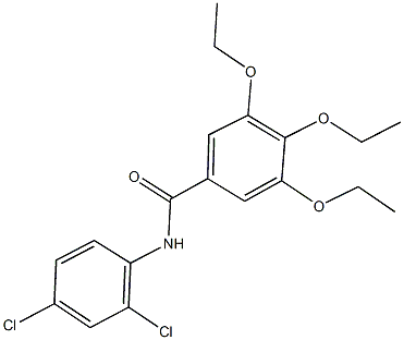 N-(2,4-dichlorophenyl)-3,4,5-triethoxybenzamide 化学構造式