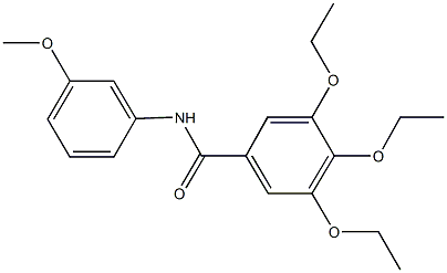 3,4,5-triethoxy-N-(3-methoxyphenyl)benzamide Structure