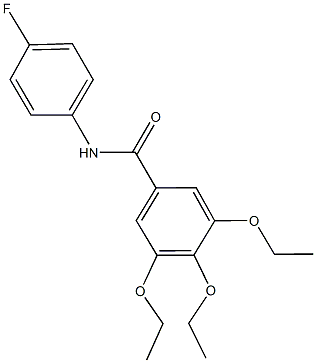 3,4,5-triethoxy-N-(4-fluorophenyl)benzamide 结构式