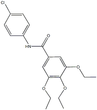 N-(4-chlorophenyl)-3,4,5-triethoxybenzamide 结构式