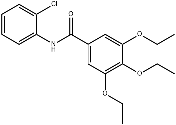 N-(2-chlorophenyl)-3,4,5-triethoxybenzamide 结构式