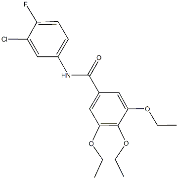 N-(3-chloro-4-fluorophenyl)-3,4,5-triethoxybenzamide Structure