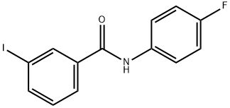 N-(4-fluorophenyl)-3-iodobenzamide 化学構造式