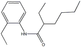 2-ethyl-N-(2-ethylphenyl)hexanamide Struktur