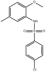 4-chloro-N-(2-methoxy-5-methylphenyl)benzenesulfonamide,349122-21-0,结构式