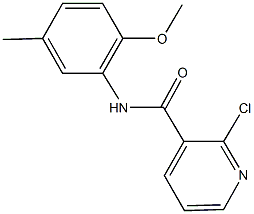 2-chloro-N-(2-methoxy-5-methylphenyl)nicotinamide 结构式