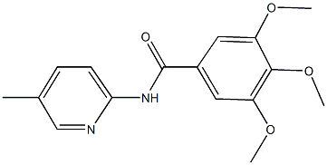 3,4,5-trimethoxy-N-(5-methyl-2-pyridinyl)benzamide Structure