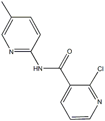 2-chloro-N-(5-methyl-2-pyridinyl)nicotinamide Structure