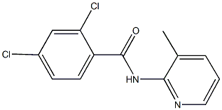 2,4-dichloro-N-(3-methyl-2-pyridinyl)benzamide Struktur