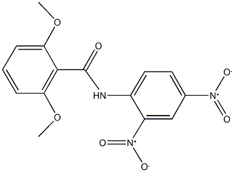 N-{2,4-dinitrophenyl}-2,6-dimethoxybenzamide Struktur