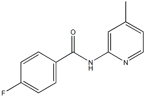 4-fluoro-N-(4-methyl-2-pyridinyl)benzamide 结构式