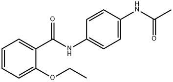 N-[4-(acetylamino)phenyl]-2-ethoxybenzamide 化学構造式