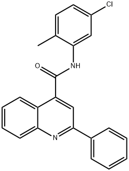 N-(5-chloro-2-methylphenyl)-2-phenyl-4-quinolinecarboxamide Structure