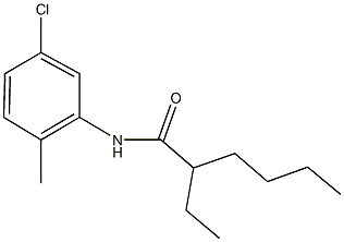 N-(5-chloro-2-methylphenyl)-2-ethylhexanamide 化学構造式