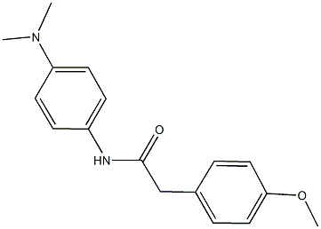 N-[4-(dimethylamino)phenyl]-2-(4-methoxyphenyl)acetamide,349133-50-2,结构式