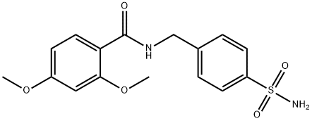 N-[4-(aminosulfonyl)benzyl]-2,4-dimethoxybenzamide,349136-22-7,结构式