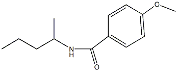 4-methoxy-N-(1-methylbutyl)benzamide 化学構造式