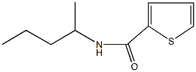 N-(1-methylbutyl)-2-thiophenecarboxamide Structure