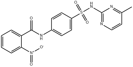 2-nitro-N-(4-{[(4-methyl-2-pyrimidinyl)amino]sulfonyl}phenyl)benzamide Struktur