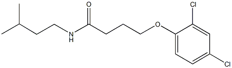 4-(2,4-dichlorophenoxy)-N-isopentylbutanamide Structure