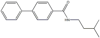 N-isopentyl[1,1'-biphenyl]-4-carboxamide Struktur