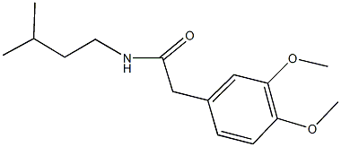 2-(3,4-dimethoxyphenyl)-N-isopentylacetamide Structure