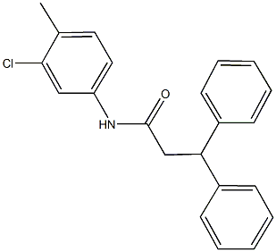 349395-73-9 N-(3-chloro-4-methylphenyl)-3,3-diphenylpropanamide