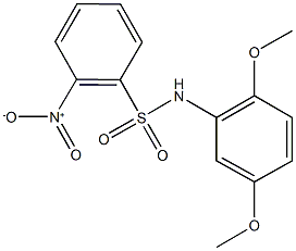 N-(2,5-dimethoxyphenyl)-2-nitrobenzenesulfonamide Structure