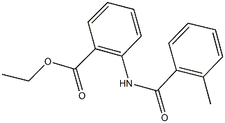 ethyl 2-[(2-methylbenzoyl)amino]benzoate Struktur