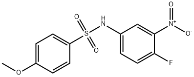 N-{4-fluoro-3-nitrophenyl}-4-methoxybenzenesulfonamide,349398-16-9,结构式