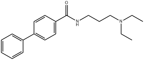 N-[3-(diethylamino)propyl][1,1'-biphenyl]-4-carboxamide Struktur