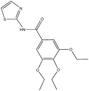 3,4,5-triethoxy-N-(1,3-thiazol-2-yl)benzamide,349400-89-1,结构式