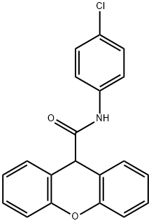 N-(4-chlorophenyl)-9H-xanthene-9-carboxamide,349401-29-2,结构式