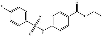 ethyl 4-{[(4-fluorophenyl)sulfonyl]amino}benzoate Structure