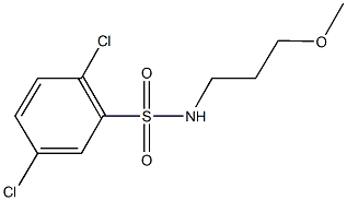 2,5-dichloro-N-(3-methoxypropyl)benzenesulfonamide Structure